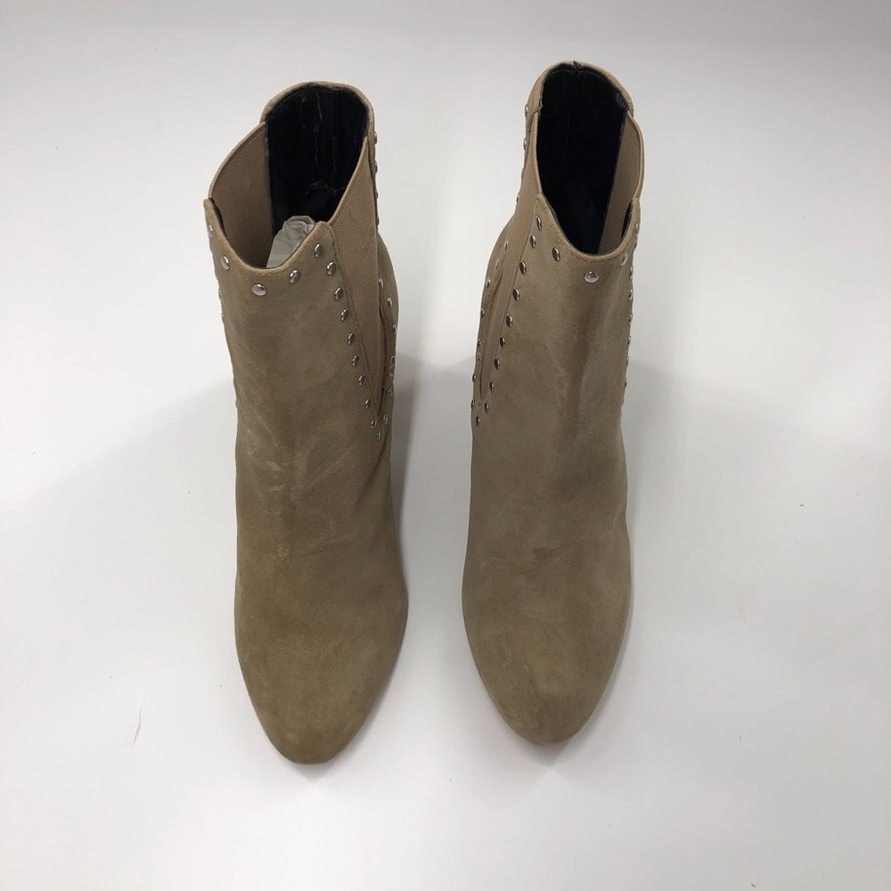 35. Rebecca Minkoff Taupe Suede Ankle Boots Size  7.5